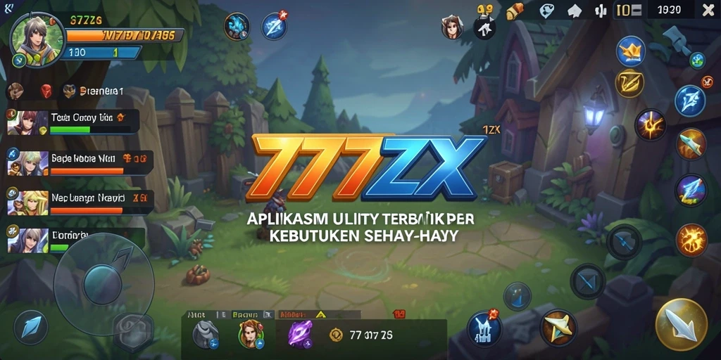 Tampilan antarmuka pengguna aplikasi 777ZX yang nyaman dan intuitif.