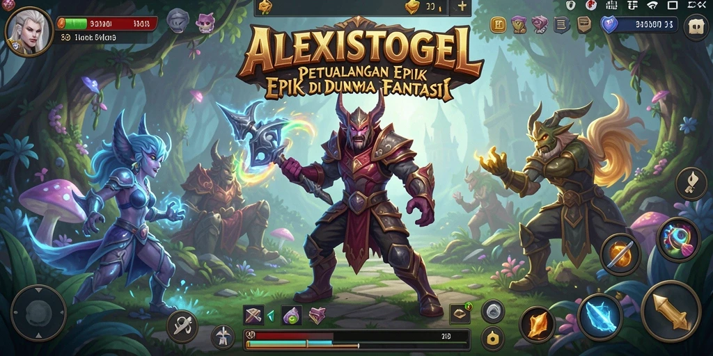 Tampilan gameplay RPG yang penuh aksi dan petualangan.