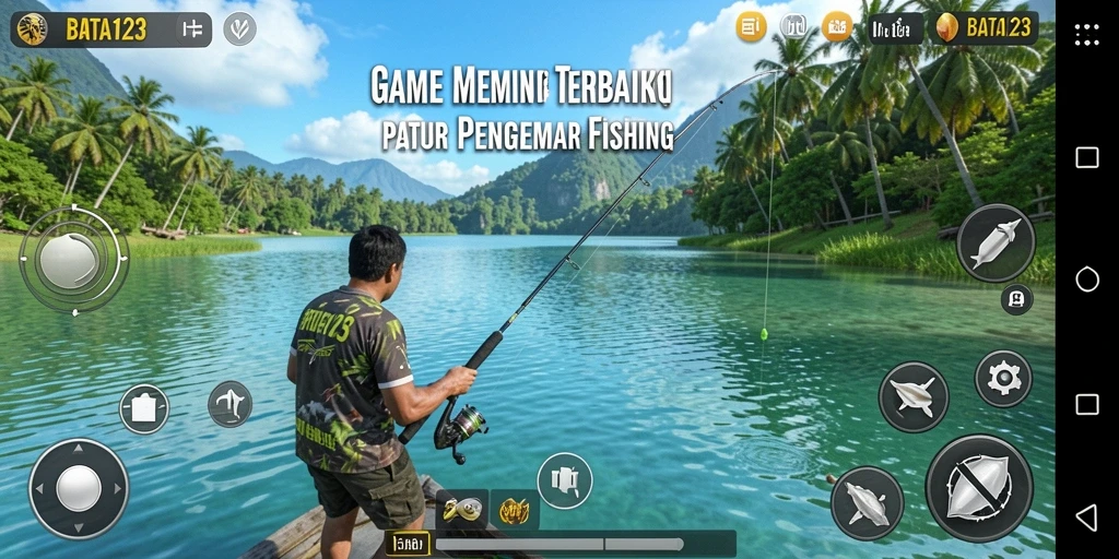 Tampilan gameplay BATA123 dengan suasana memancing yang mendebarkan.