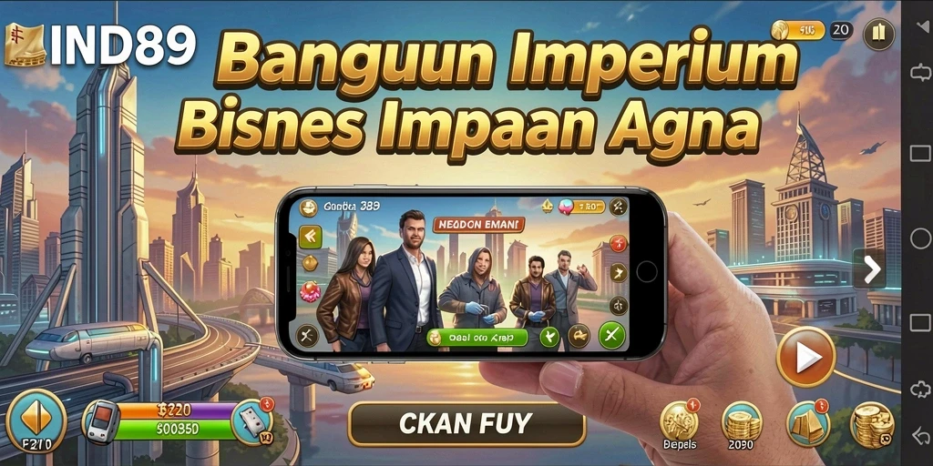 Tampilan gameplay IND89 yang memukau dengan berbagai pilihan pembuatan bisnis.