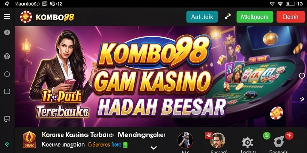 Tampilan gameplay Kasino KOMBO88 yang menarik dan seru.