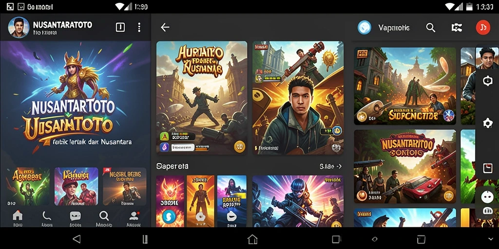 Gameplay interaktif NUSANTARATOTO dengan pilihan lagu yang beragam.