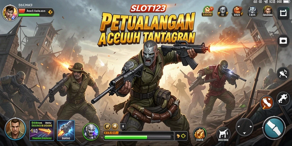 Tampilan menarik dari gameplay menegangkan SLOT123 dengan aksi seru.