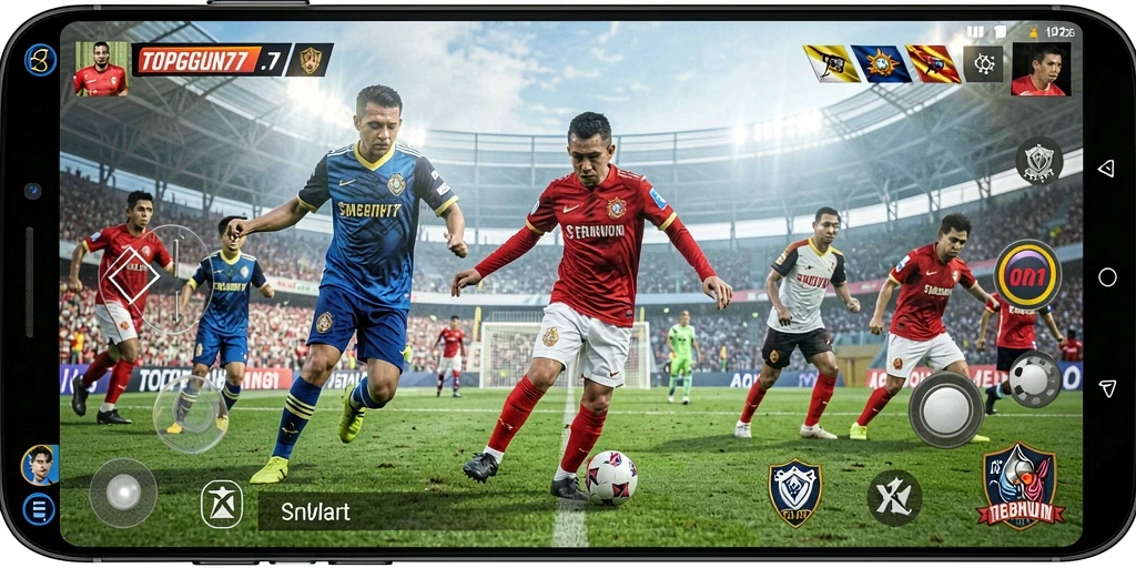 Gameplay seru dan menarik dalam dunia sepak bola.