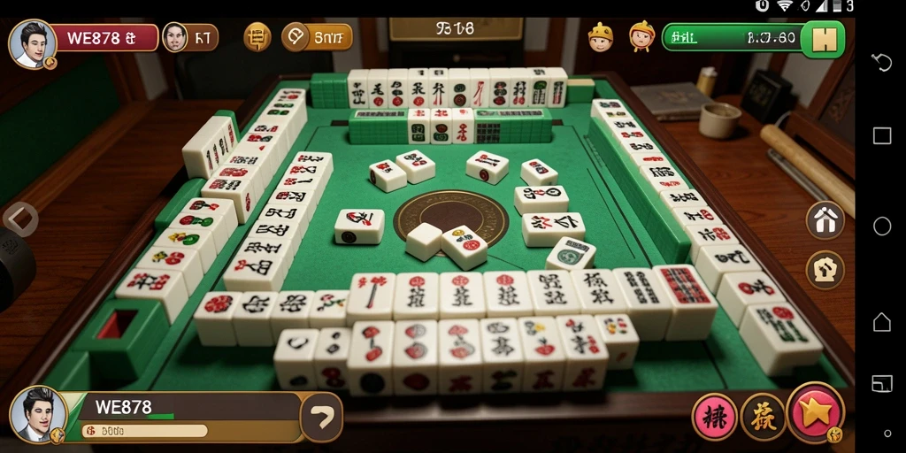 Tampilan gameplay Mahjong yang menarik di WE878.